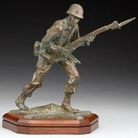 WWII Infantry Memorial Maquette